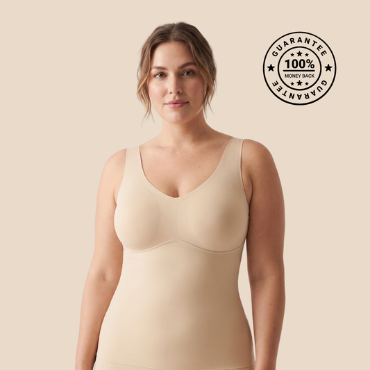 Built-In Bra Shaperwear — No Underwire, Zero-Pressure Band