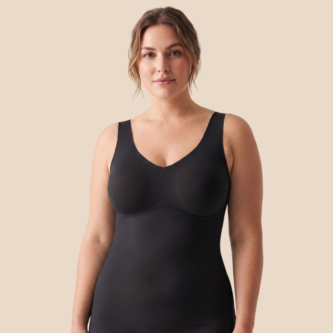 Built-In Bra Shaperwear — No Underwire, Zero-Pressure Band
