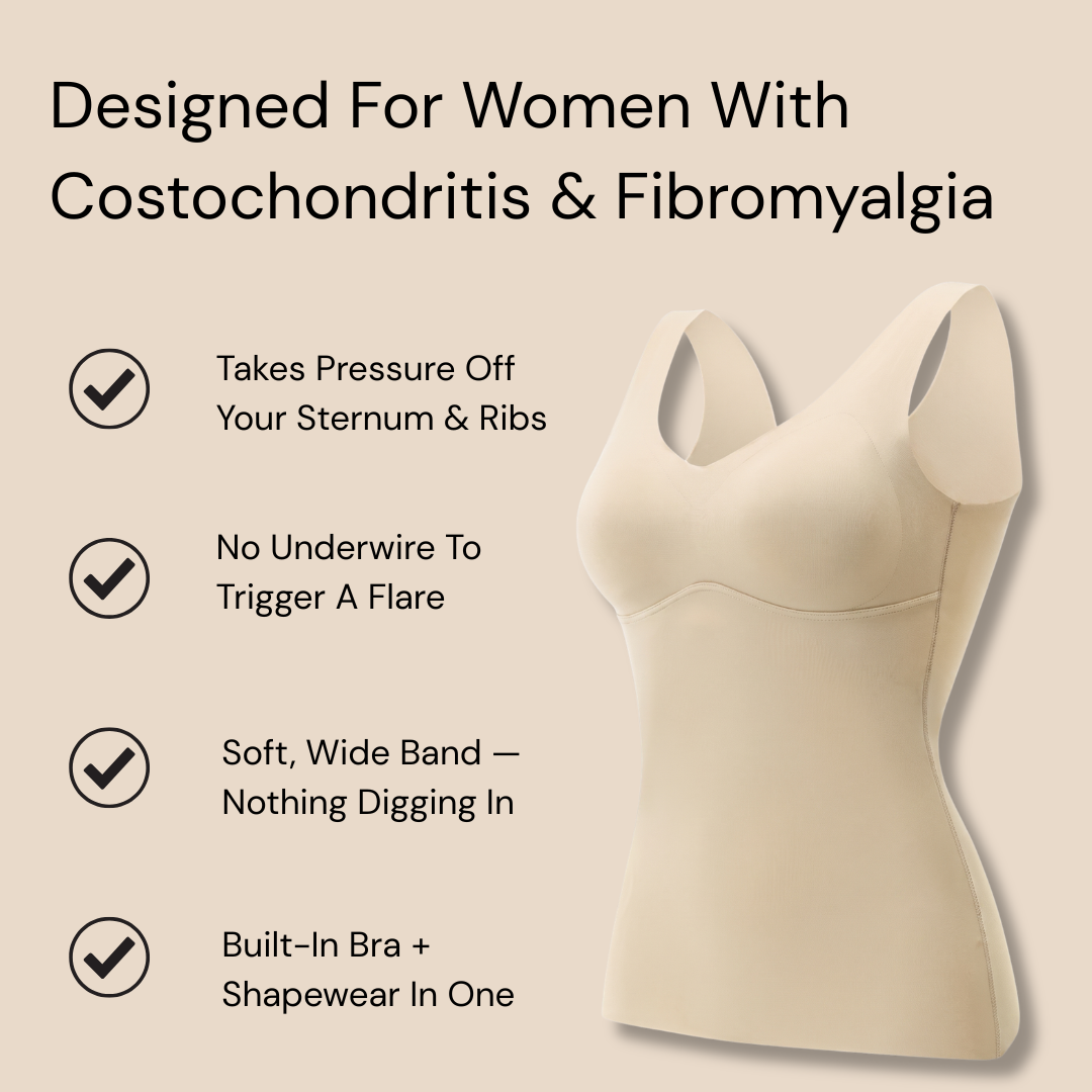 Built-In Bra Shaperwear — No Underwire, Zero-Pressure Band